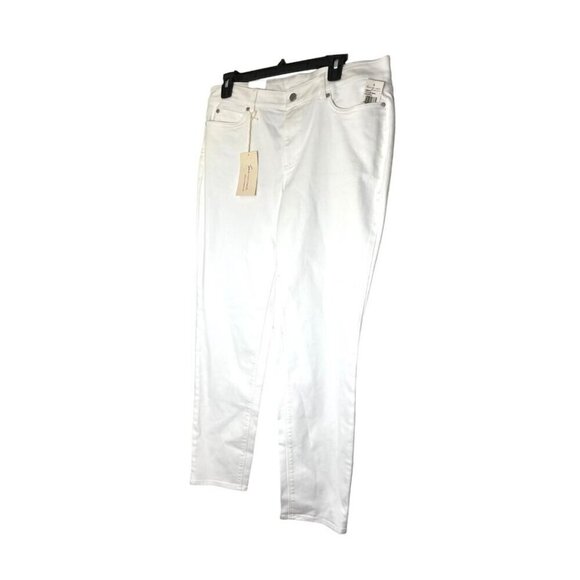 Two by Vince Camuto Womens White Mid Rise Ankle Skinny Jeans Sz 30 New - Picture 3 of 8